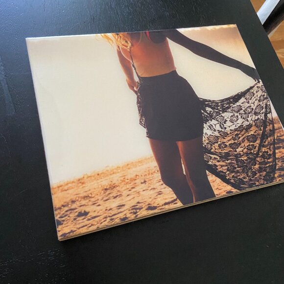 Handcrafted Woman on a Beach Photo Wall Art on Wood with Epoxy Finish 8x10 - Picture 8 of 10